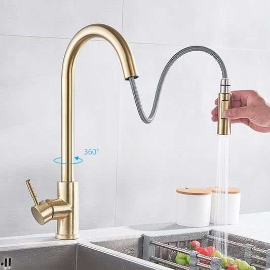 Pull-Out Rotatable Kitchen Faucet