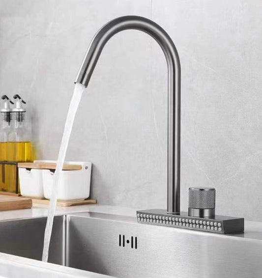 Kitchen Faucet With Vegetable Sprayer Rotation Single Hole